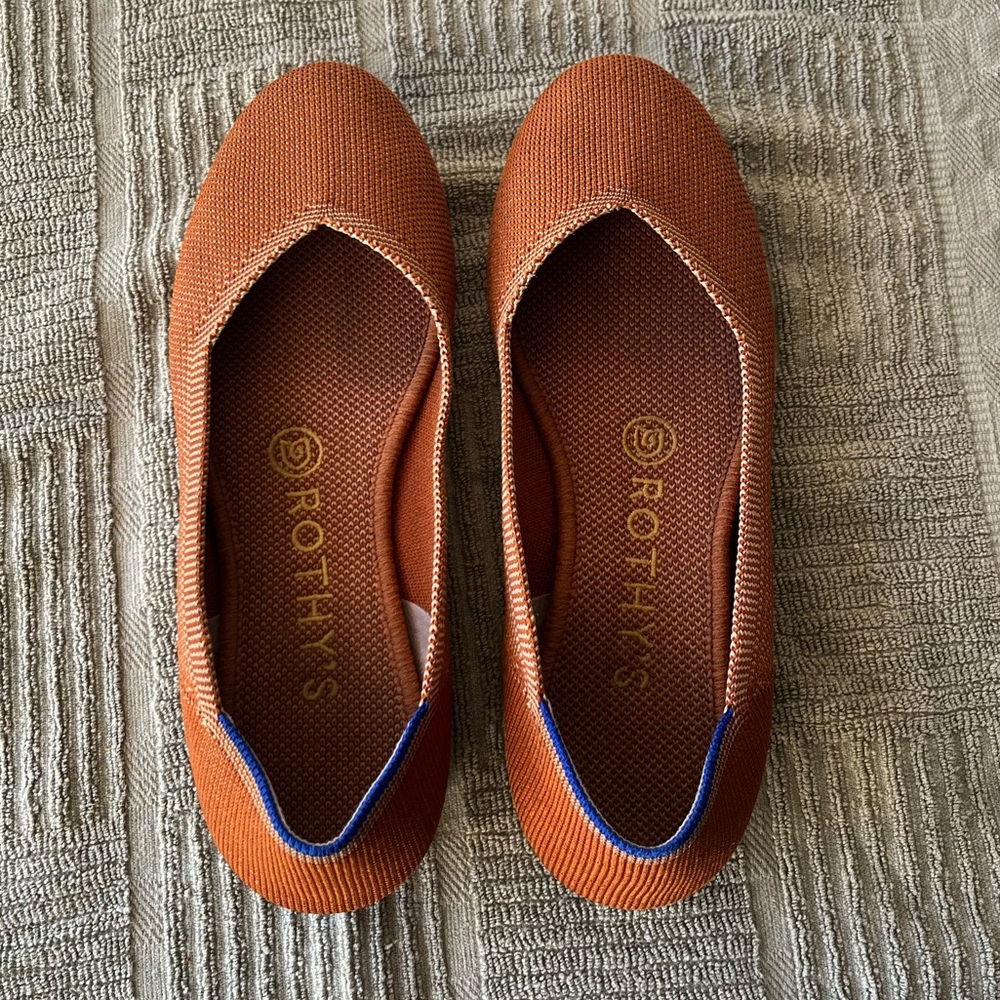 Rothy’s flats in Fawn